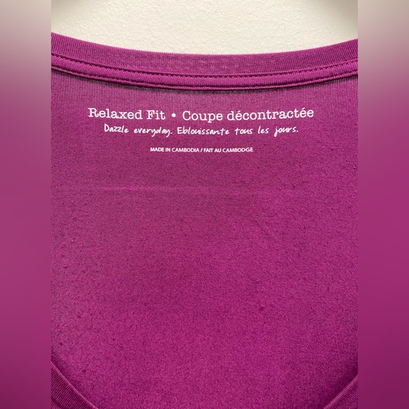 Penningtons Purple Relaxed Fit Long Top / Shirt Size 3x - Picture 5 of 6
